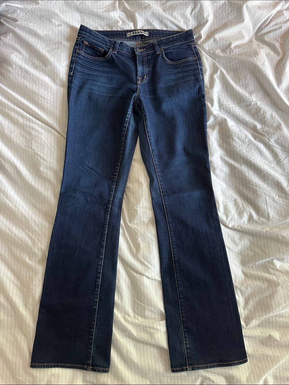 J Brand - Dark Blue Curvy Fit Boot Leg Jean - 31